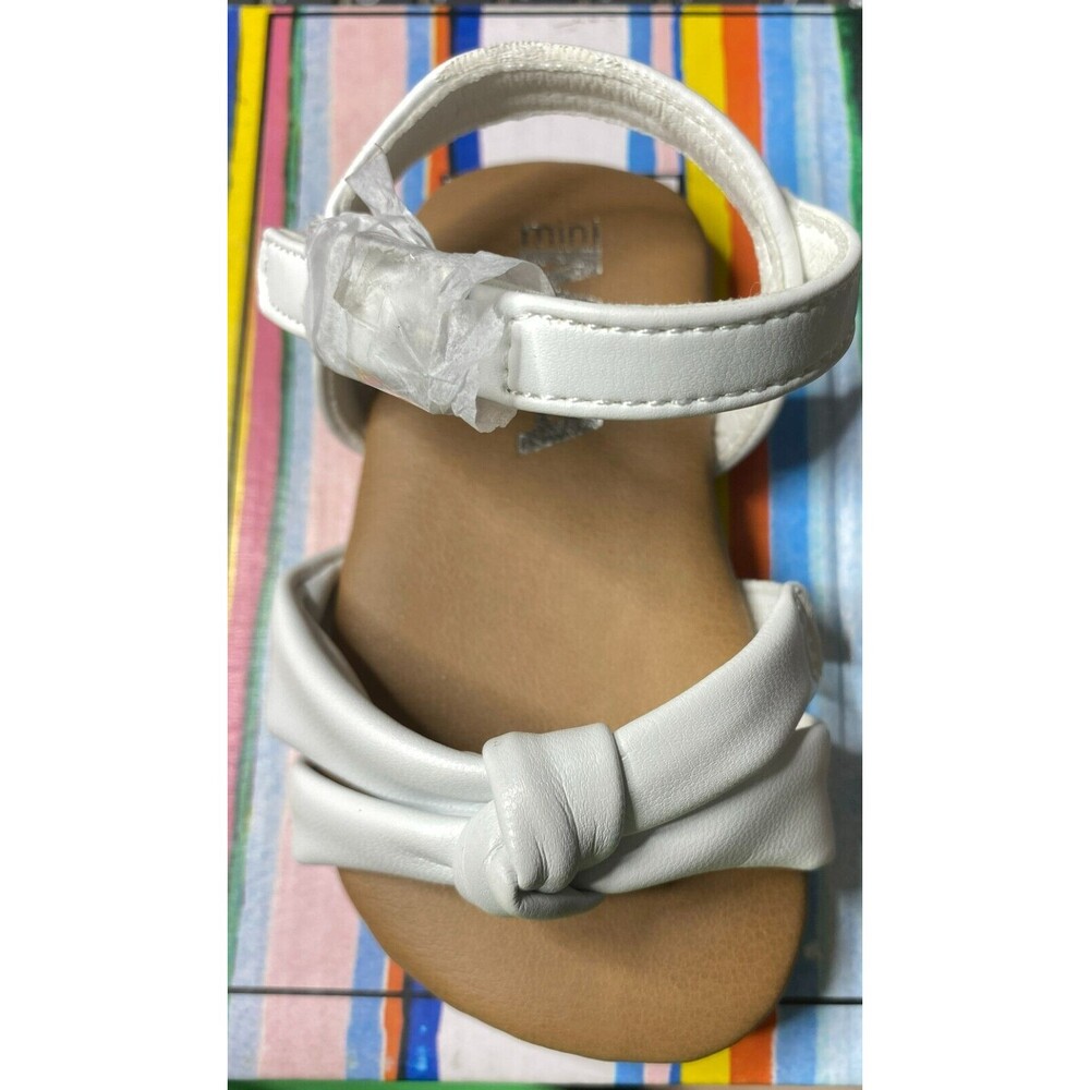 Mini MIA Toddler Baby Linsee Sandals - White - Toddler's Size 4M - Picture 2 of 5